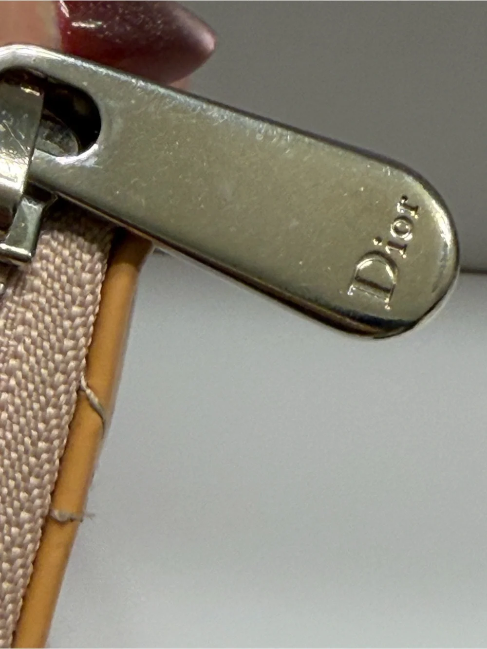 Dior Patent Cannage Lady Dior Continental Zip Wallet In Beige- COBLER SPECIAL 🌸